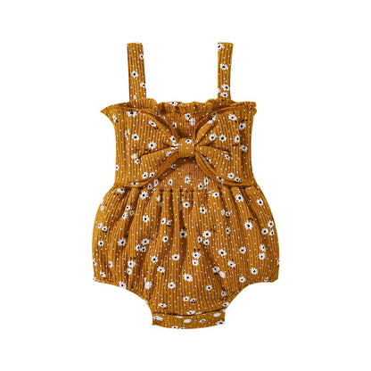 MAREILLE Floral Bowtie Romper