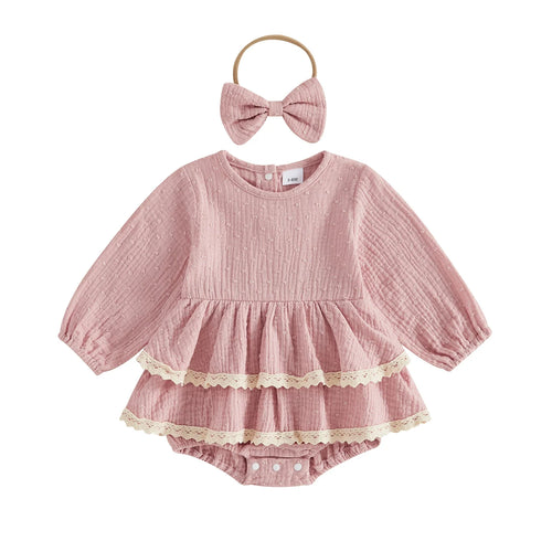 MADDIE Layered Romper Dress