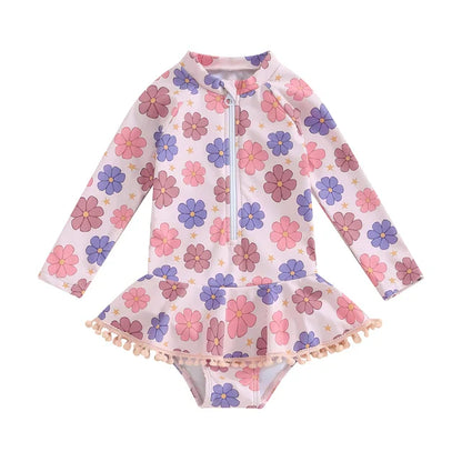 FLOWER POWER Tassel Swimsuit