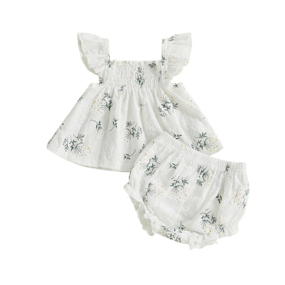 KEELY Floral Smocked Summer Outfit