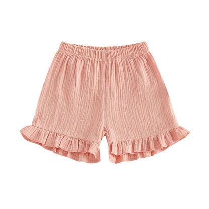 SUMMER Muslin Ruffle Shorts