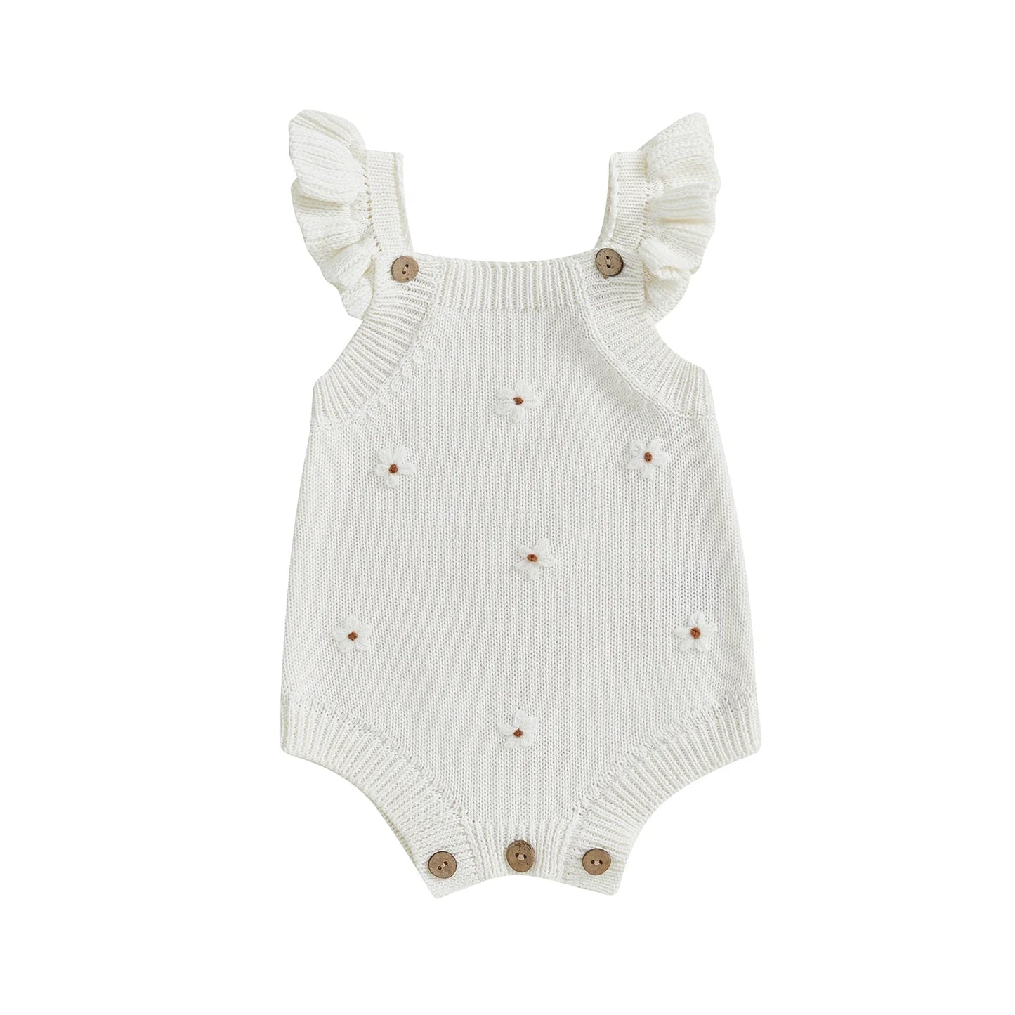 DAISY Knitted Ruffle Romper