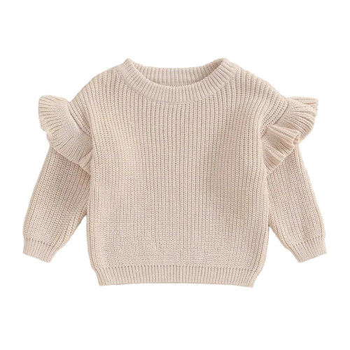 BELLA Ruffle Knitted Sweater