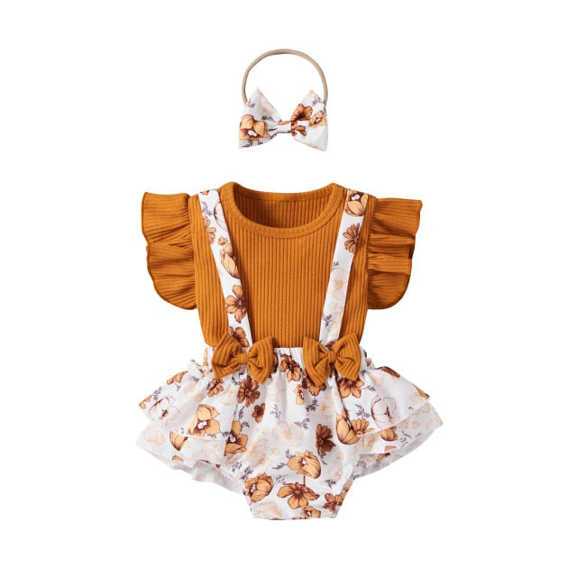 SOPHIE Overall Romper with Headband