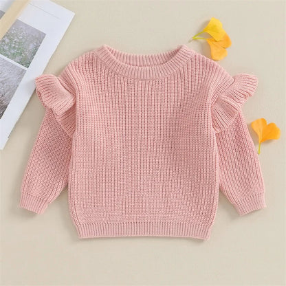 BELLA Ruffle Knitted Sweater