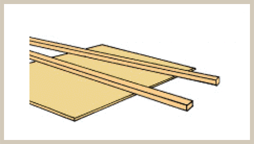 Basswood - Stripwood - 3/8" x 3/8"